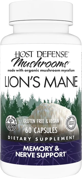 Host Defense Lion's Mane 60-capsule bottle